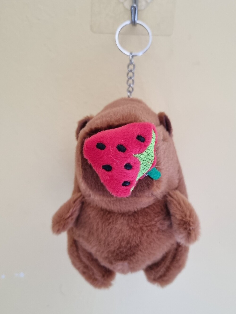 Cute Capybara Kids Bag Keychain Soft Plush Stuffed Toy Plushies Bag Accessories
